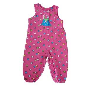 Patsy Aiken Pink Polka Dot Jumpsuit Romper Baby Girl‎ Purse Applique 18m